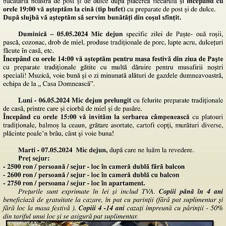 Bed & Breakfast Casa Domneasca 4*